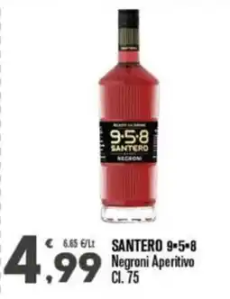 Punto é market Santero 9-5-8 Negroni Aperitivo offerta