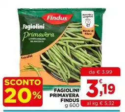Gran mercato Fagiolini Primavera Findus offerta