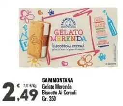 Punto é market Sammontana Gelato Merenda Biscotto Ai Cereali offerta