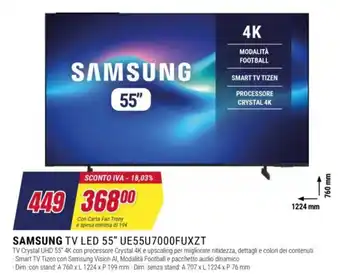 Samsung TV LED 55" UE55U7000FUXZT