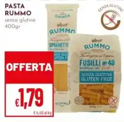 Pan Pasta Rummo senza glutine offerta