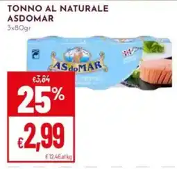 Pan Tonno al naturale Asdomar offerta