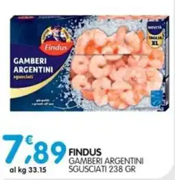 Le Delizie del Sud Findus Gamberi Argentini sgusciati offerta