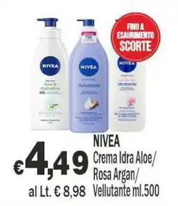 Primo Prezzo NIVEA Crema Idra Aloe/Rosa Argan/Vellutante offerta
