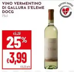 Pan Vino Vermentino di Gallura S'Eleme DOCG offerta