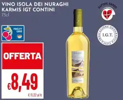 Pan Vino Isola dei Nuraghi Karmis IGT Contini offerta
