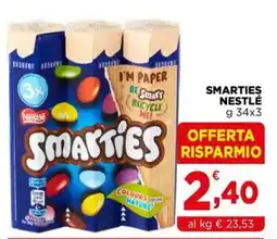 Gran mercato Smarties Nestlé offerta