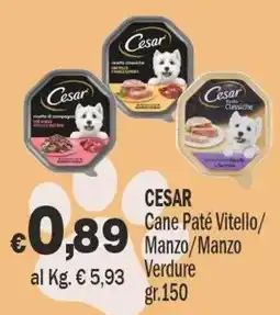 Primo Prezzo Cesar Cane Paté offerta