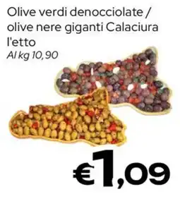 MAX Supermercati Olive verdi denocciolate / olive nere giganti Calaciura offerta