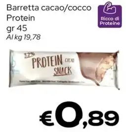 MAX Supermercati Protein snack cacao offerta