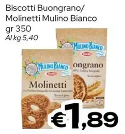 MAX Supermercati Biscotti Buongrano Molinetti Mulino Bianco offerta