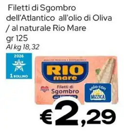 MAX Supermercati Filetti di Sgombro Rio Mare offerta