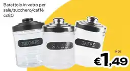 MAX Supermercati Barattolo in vetro per sale/zucchero/caffè offerta