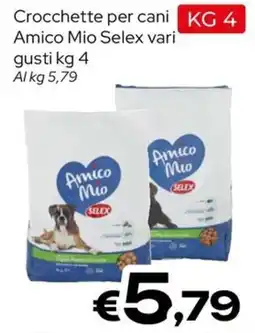 MAX Supermercati Crocchette per cani Amico Mio Selex offerta