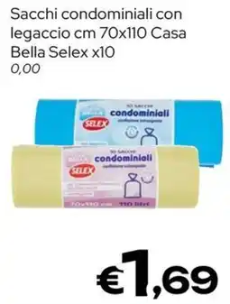 MAX Supermercati Sacchi condominiali Casa Bella Selex offerta