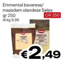 MAX Supermercati Emmental bavarese maasdam olandese Selex offerta