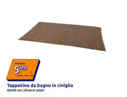 Action Tappetino da bagno in ciniglia offerta