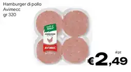 MAX Supermercati Hamburger di pollo Avimecc offerta