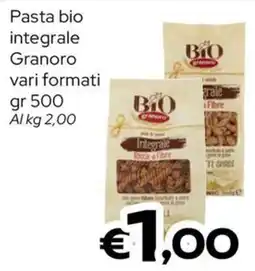 MAX Supermercati Pasta bio integrale Granoro offerta