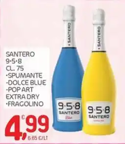 Carni e Affini Supermercati Spumante Dolce Blue Pop Art Extra Dry Fragolino Santero offerta