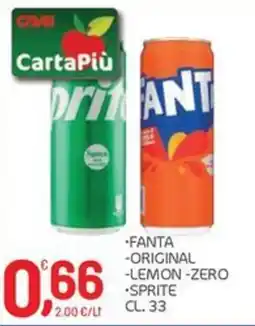 Carni e Affini Supermercati Fanta - Original - Lemon - Zero - Sprite offerta