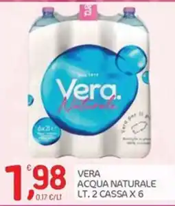 Carni e Affini Supermercati Vera acqua naturale offerta