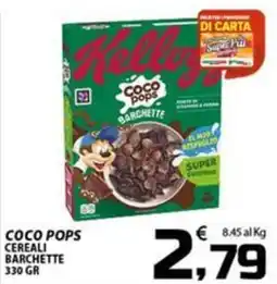 SpesaPiù Supermercati Coco Pops cereali barchette offerta