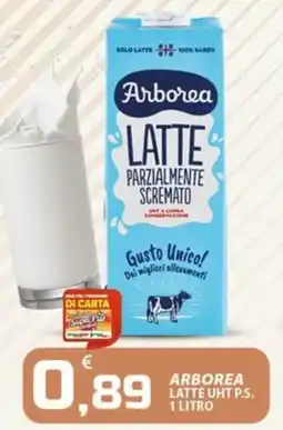 SpesaPiù Supermercati Arborea latte uht p.s. offerta