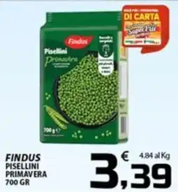 SpesaPiù Supermercati Findus Pisellini Primavera offerta