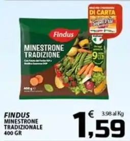 SpesaPiù Supermercati Findus Minestrone Tradizionale offerta