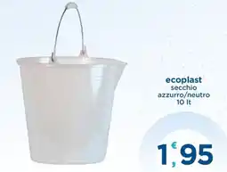 Bravo Casa ecoplast secchio azzurro/neutro offerta