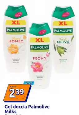 Action Gel doccia Palmolive Milks offerta