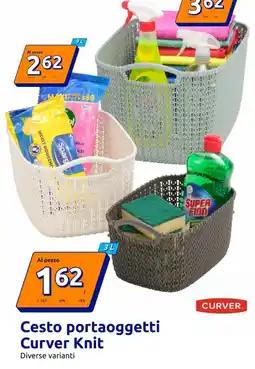 Action Cesto portaoggetti Curver Knit offerta