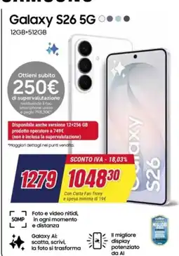 Trony Galaxy S26 5G offerta