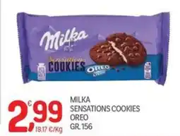 Carni e Affini Supermercati Milka Sensations Cookies Oreo offerta