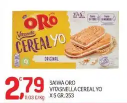 Carni e Affini Supermercati Saiwa Oro Vitasnella Cereal Yo offerta