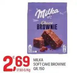 Carni e Affini Supermercati Milka soft cake brownie offerta