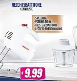 Vitulano Drugstore Necchi sbattitore con fruste offerta