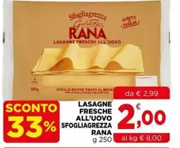 Gran mercato Lasagne fresche all'uovo sfogliagrezza Rana offerta