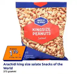Action Arachidi king size salate Snacks of the World offerta