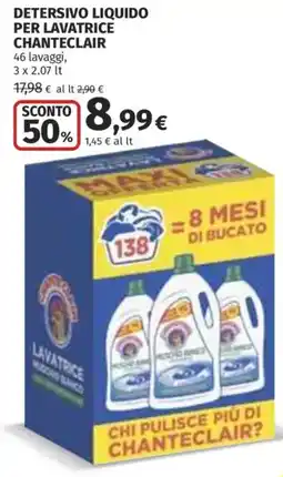 Coop Superstore Detersivo liquido per lavatrice Chanteclair offerta