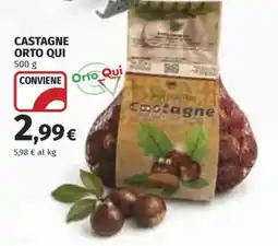 Coop Superstore Castagne Orto Qui offerta