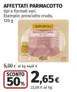 Coop Superstore Prosciutto crudo Crudodolce offerta
