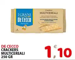 Il Centro Superstore De Cecco Crackers Multicereali offerta