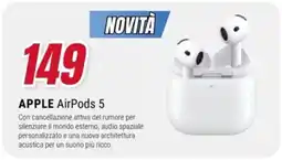 Trony Apple AirPods 5 offerta