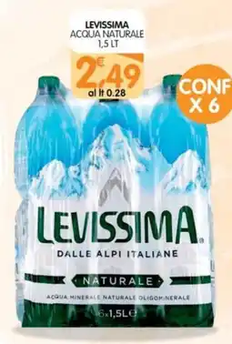 Le Delizie del Sud Acqua naturale Levissima offerta