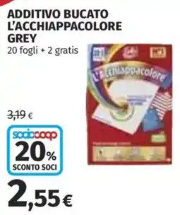 Coop Superstore Additivo bucato l'acchiappacolore grey offerta