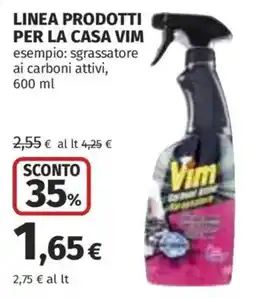 Coop Superstore Sgrassatore Vim ai carboni attivi offerta
