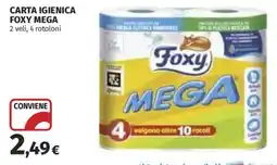 Coop Superstore Carta igienica Foxy Mega offerta