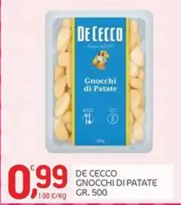 Carni e Affini Supermercati De Cecco Gnocchi di Patate offerta